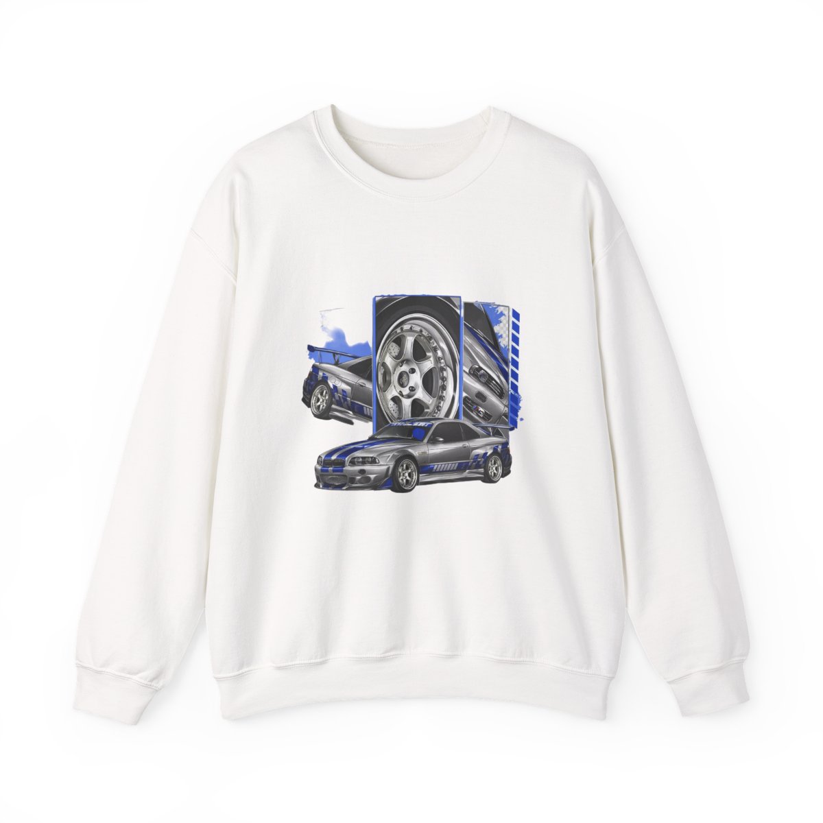 Paradise Silver Sports Car Graphic Sweatshirt